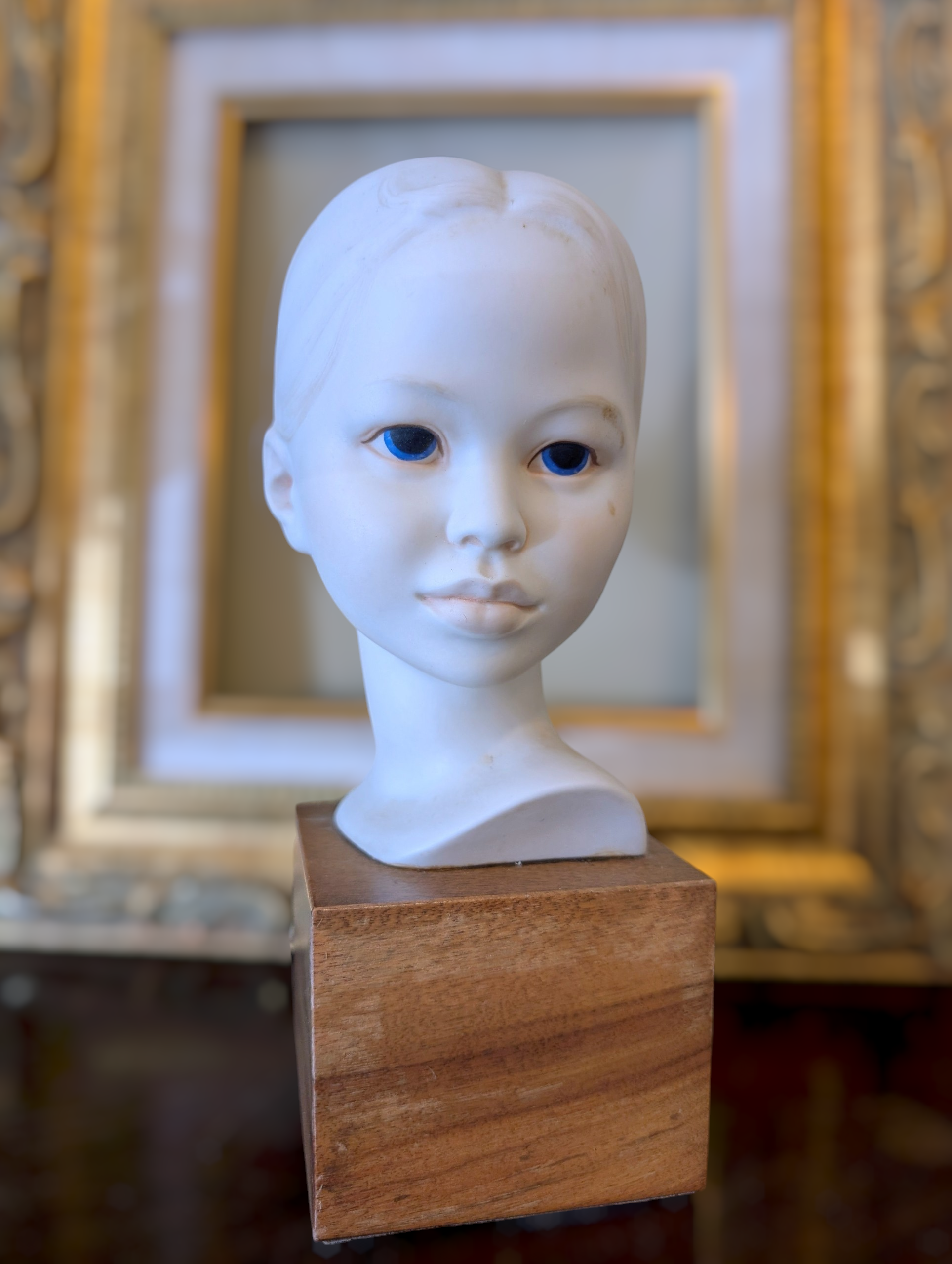 Mid-Century porcelain bust of a woman